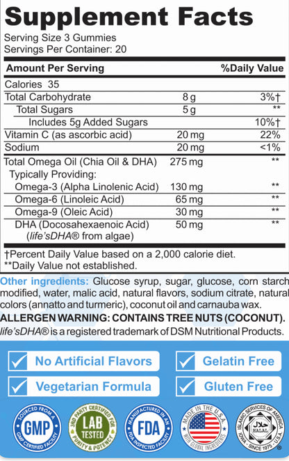 Omega + DHA Gummy