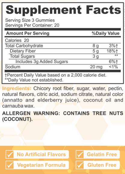 Fiber Gummy - Prebiotic Fiber